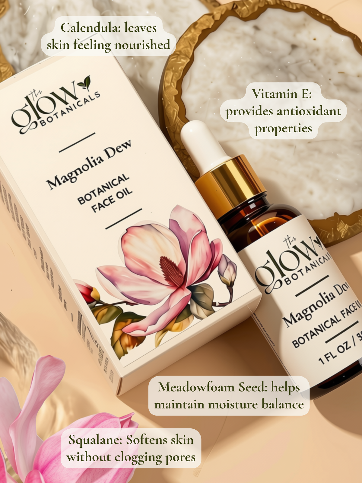 Magnolia Dew Botanical Face Oil